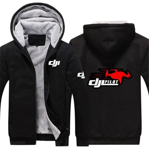 Dji Mavic Pilot Logo 2021 New Custom Hoodies Men Print Zipper Jacket Sweatshirts Thicken Hoodie Coat Clothing Casual Sweatshirt