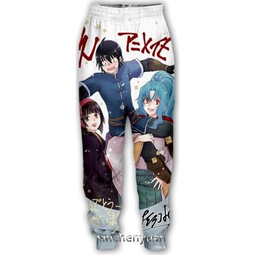 Xinchenyuan New Men/Women Anime Cartoon Character 3D Printed Casual Pants Fashion Streetwear Sporting Long Trousers F66