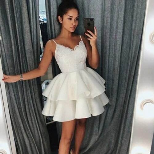Homecoming Dresses 2020 A-line Sleeveless Tulle Elegant Formal Short Party Gowns Ever Pretty New Vestidos