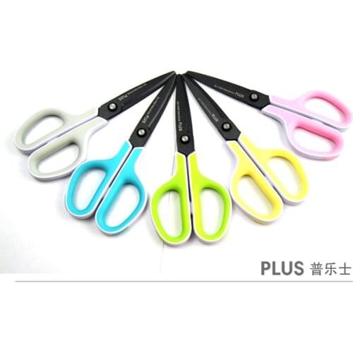 Plus Scissors SC-175SF Plating Fluorine Black Blade for Office Japan