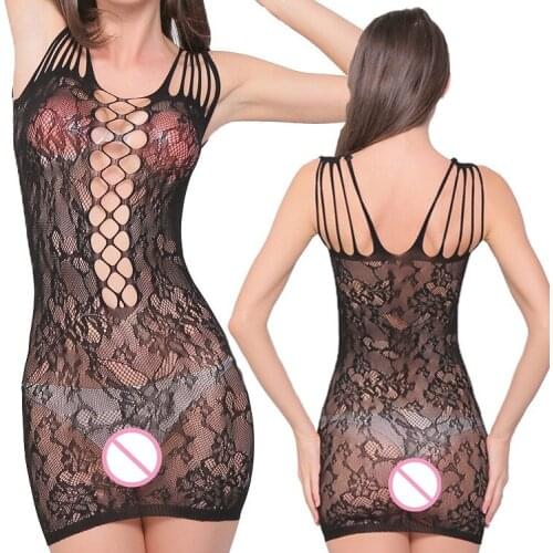 Sex women sexy lingerie sexy petals jacquard skirt mesh off-the-shoulder spandex erotic costumes Intimate goods babydoll