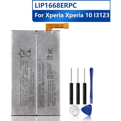 Sony Original Replacement Phone Battery SNYSQ68 LIP1668ERPC For SONY Xperia 10 I3123 Authentic Rechargeable Battery 2760mAh