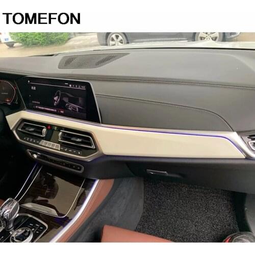 TOMEFON For BMW X5 G05 2019 2020 LHD Car Front Middle Center Console Control Dashboard Panel Cover Trim Interior Accessories ABS