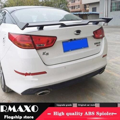 For Optima Sedan Universal TF Spoiler 2011-2019 Optima K5 Spoiler ABS plastic Material Car Rear Wing Color Rear Spoiler