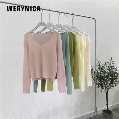 Женские повседневные кардиганы WERYNICA China At AliExpress