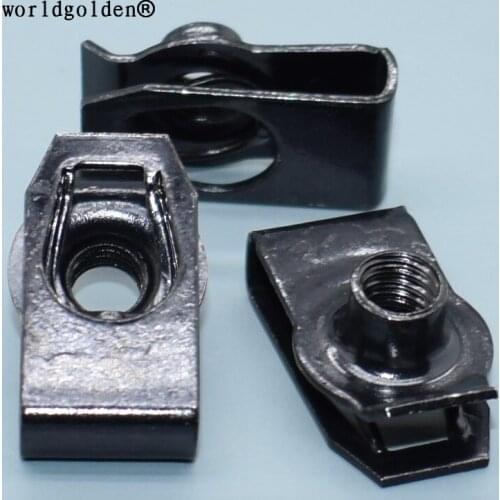 Worldgolden 100pcs auto metal Dacromet Black for Toyota