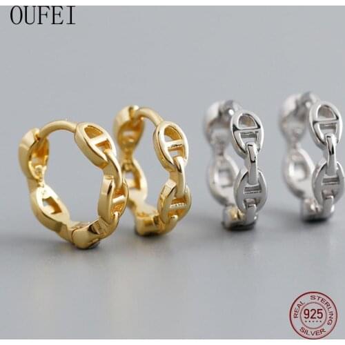 Women Hoop Earring For Women 925 Sterling Silver Small Round Earrings Simplicity Fine Charm Korea Earrings Jewelry Accessories