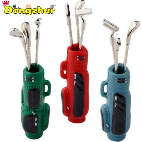 1:12 Dollhouse Miniature Furniture Toy Accessories Mini Simulation Golf Club Modern Mini Dollhouse Mini Golf Bag Club WWP5865