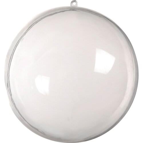 1Pc Wedding Christmas Tress Hanging Decorations Ball Transparent Open Plastic Clear Ornament Kids Diy Party Supplies