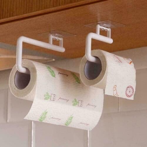 2021 New Arrival Kitchen Paper Roll Holder Towel Hanger Rack Bar Cabinet Rag Hanging Holder Shelf Toilet Paper Holders