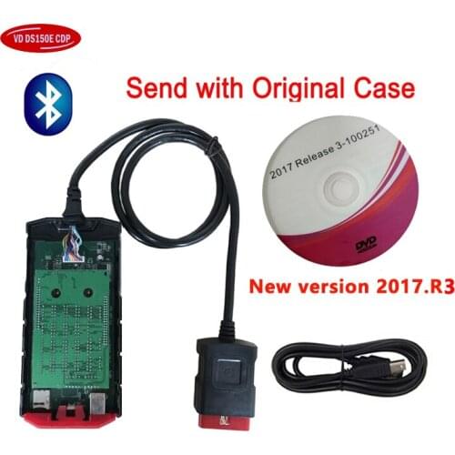 New Vci Obd Obd2 Car Tools Kit Free Shipping for Delphis Vd ds150e Cdp Bluetooth 2017R3 Software Automotive Diagnostic Scanner