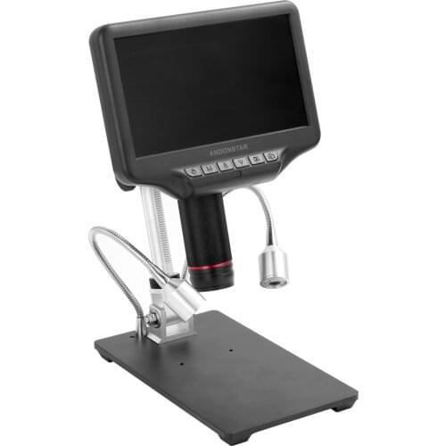 AD407 Digital Microscope for Phone 270X 1080P High-Definition Microscope Camera 7 Inch Screen Microscope for Soldering