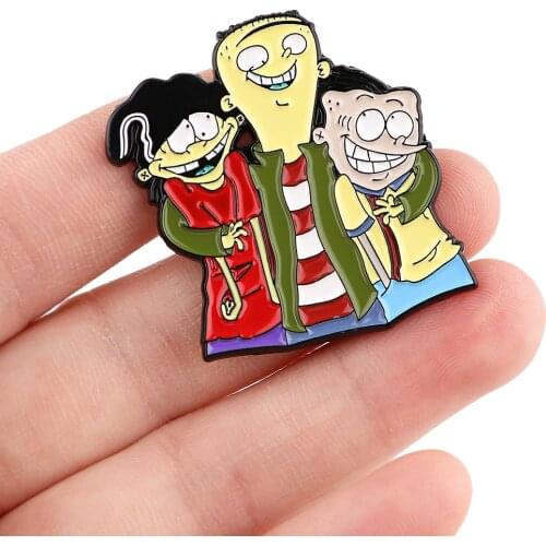 DZ2349 Funny Anime Manga Icons Cute Enamel Pin Badge Cartoons Collar Lapel Pin for Backpack Decoration Jewelry Gifts