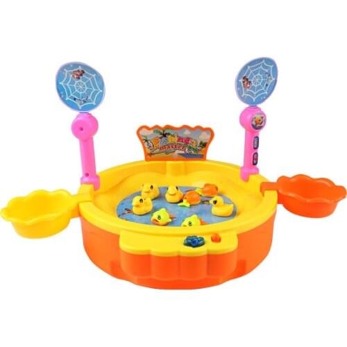 Electric Fishing Games Montessori Toys Magic Music Sound Flash Light USB Magnets Montessori Materials Learning Kids Baby Toy