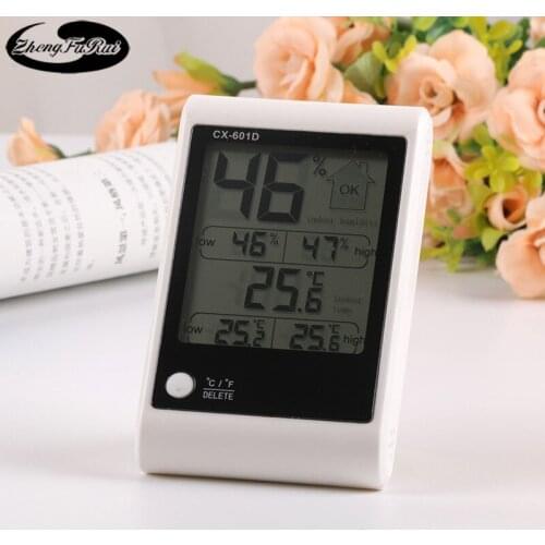 Electronic Thermometer Digital Thermometer Hygrometer Temperature and Hygrometer Indoor 601D Digital Thermometer
