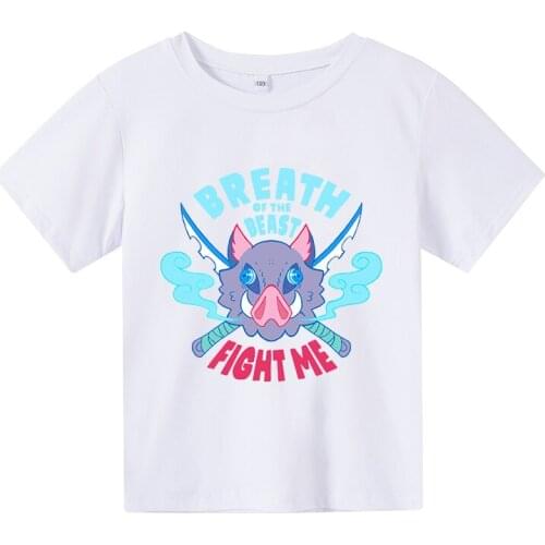 Graphic t shirts baby boy Shirt girl Demon Slayer funny T-shirt Anime Harajuku Ghost Blade boy clothes Hip hop Streetwear clothe