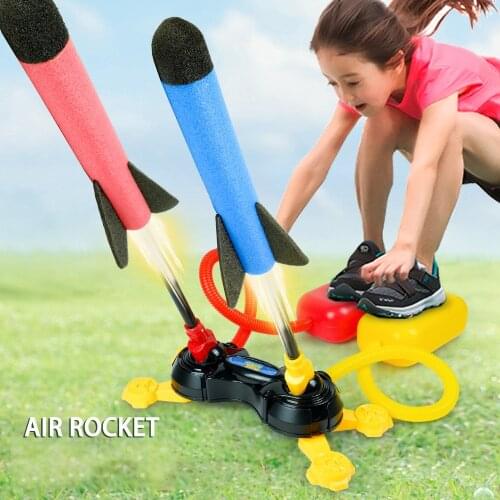 Toy Rocket Launcher for Kids Air Pressed Stomp Rocket Pedal Games Outdoor Sports Outdoor Rockets for Kids and Adults Gifts