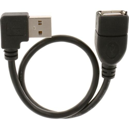 USB 2.0 Right Angle Extension Adapter Converter Cable Cord 480mbps Computer