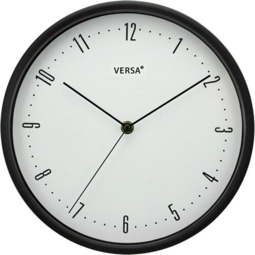Wall Clock Plastic (4,5 x 25 x 25 cm) Black