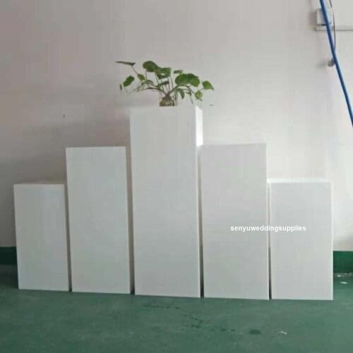 New style Hotest Square Perspex Acrylic iron Plinths For Wedding senyu1734