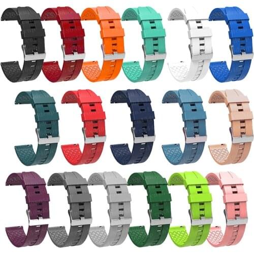 20mm 22mm Silicone band For Huami Amazfit GTS/2/2e/GTS2/GTR 42mm/47mm/GTR2 Sports Bracelet For Samsung Galaxy Watch Huawei strap