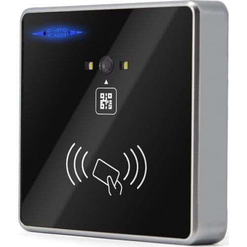 12V RFID Barcode 2D QR Code Reader Access Control Reader Wiegand TTL RS232 RS485 Interface