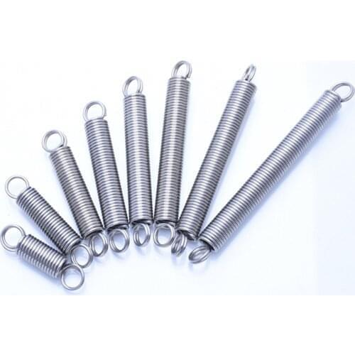 Draught Spring,Coil Extension Spring,Wire Diameter 1.0mm Outer Diameter 8mm,Ring Hook Tension Spring