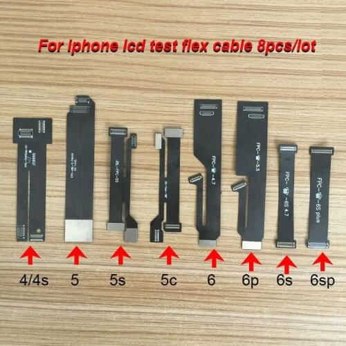 8pcs/pack touch screen LCD display Extension Tester Test Flex Cable for iPhone 4 4S 5 5C 5S 6 6 plus 6S 6S Plus Extended Testing