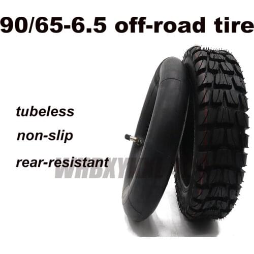 90/65-6.5 NUOKE outer and inner tire for 11 inch electric motor scooter tubeless tires thicken Inflatable non-slip nylon tire