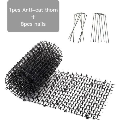 High Quality Gardening Plastic Anti-cat Thorns And Dog Mosquito Repellent Mat Plastic Nails Protective Fence Net Set