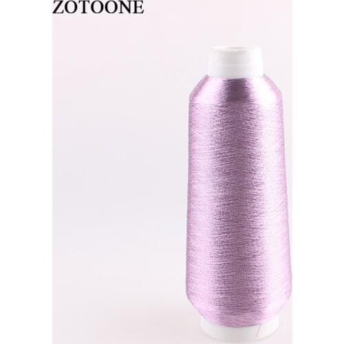 ZOTOONE 3500M Light Purple Computer Cross-stitch Yarn Woven Embroidery Sewing Machines DMC Thread For Beads Textile Metallic D