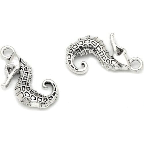 10pcs Seahorse Pendant Gold color Zinc Alloy Fit Bracelet Necklace DIY Metal Jewelry Findings
