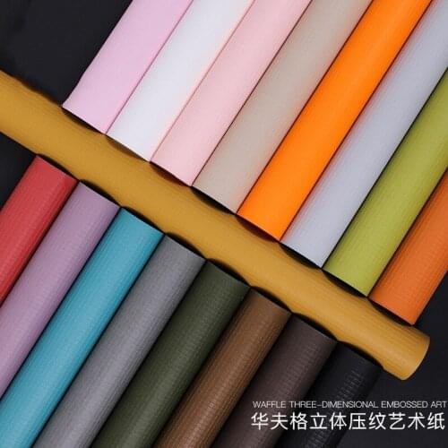 10pcs Flower Wrapping Paper Gift Packaging Paper Craft Paper Roll DIY Card Making paper Wrapping Paper Pure Color Paper
