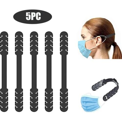 5pcs Mask Holder Adjustable Anti-slip Mask Ear Grips Extension Hook Face Masks Buckle Ear Protector Strap Accessories Wholesale