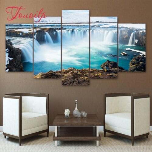 5D Diy Waterfall Landscape spuare&round diamond painting crystal diamond embroidery diy crystal painting cross stitchsets