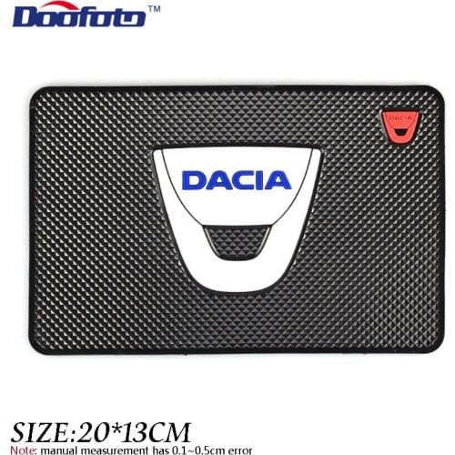 Auto Styling Dashboard Sticker Mat Emblem Badge For Dacia Duster mcv Logan 2 Sandero Lodgy Non Slip Pad Car Accessories