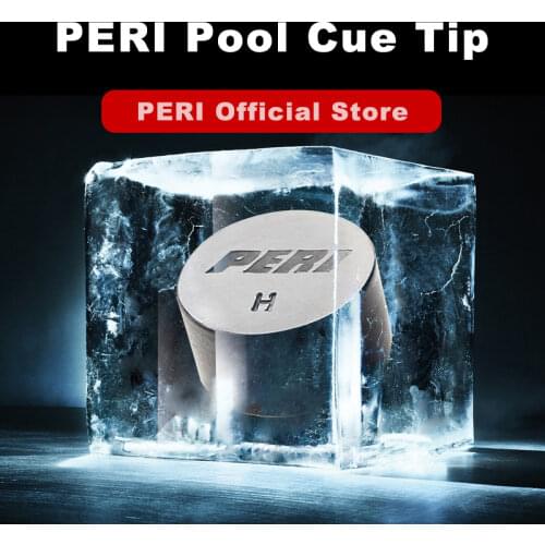 PERI Pool Billiards Cue 14mm Tip Black Ice Tip 3 Pcs Billiard Accessories for Champion Billiards Players Billiard Training Tip