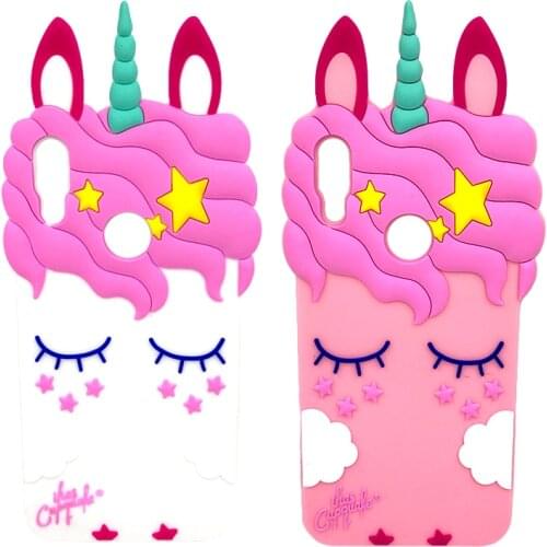 For Xiaomi Redmi Note 7 Pro 5 6 4 Case Soft Silicone Unicorn Phone Cover For Xiaomi Mi A2 Lite A1 Mi 5X Case Redmi 7 6A 5A 4X 4A