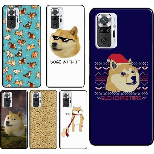 DOGE MEME Shiba Inu Dog For Xiaomi Redmi Note 10 Pro 8T 9S Note 7 8 9 Pro Phone Case For Redmi 9C 9T 9 9A 8A K40