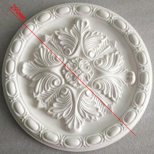 PU decorative ceiling rose pendant lamp base decor panel ceiling rosette ceiling plate medallion decoration for chandelier