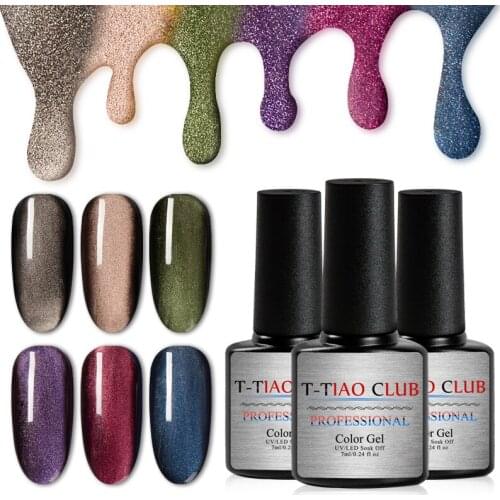Cat Eyes Gel For Nail Polish 3D Magic 7ml Soak off Wide UV Colors Semi Permanent Gel Varnish For Nail Art Manicure Decorations