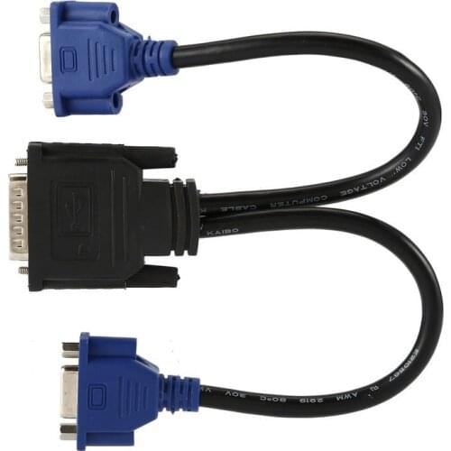 DMS 59 Splitter Cable 8in DMS-59 to 1 x DVI&1 x VGA Y Cable DMS 59 to VGA Monitor Splitter Cable DMS59 Cable