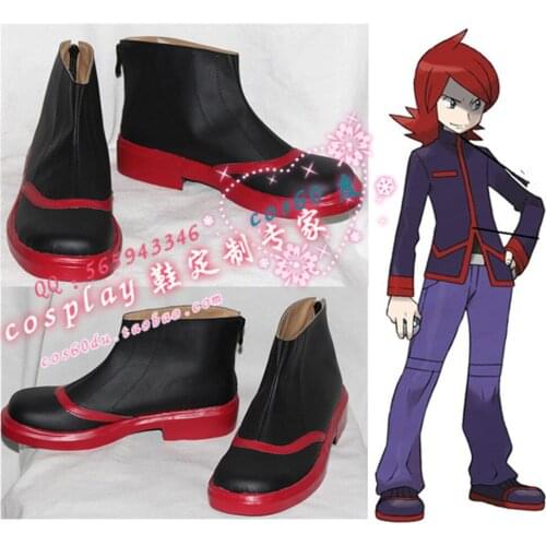 Pocket Monsters Adventures Cosplay Shoes Silver Short Boots S008