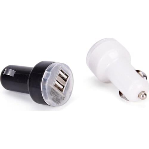 Hot Black Cigarette Lighter for Samsung Galaxy S6 Note 5 4 Phone Charger Dual USB 2 Port DC Car Charger DC 5V 2.1A Adapter