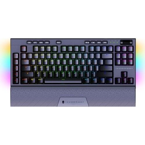 Thunderobot KL30 Dual Mode 2.4g Mechanical Keyboard 80% lighting effects RGB switch led magnetic type wrist macro pbt keycap