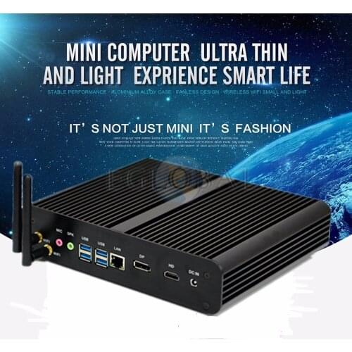 Core i7 mini pc windows 10 computer i7-7500U 32GB RAM 1TB SSD desktop computer AC WIFI HTPC 3 Years Warranty Fanless system