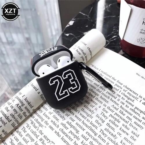 Cartoon No. 23 jersey soft silicone earphone cover, suitable for Apple AirPods 2 protective wireless bluetooth earphone cover