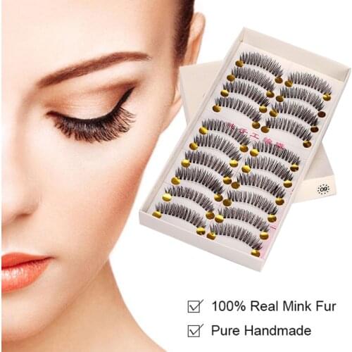 Naturally Curled False Eyelashe High quality 3D Handmade False Eyelashes Soft Eyelash Extension Makeup Kit Beauty Tool Eyelashes