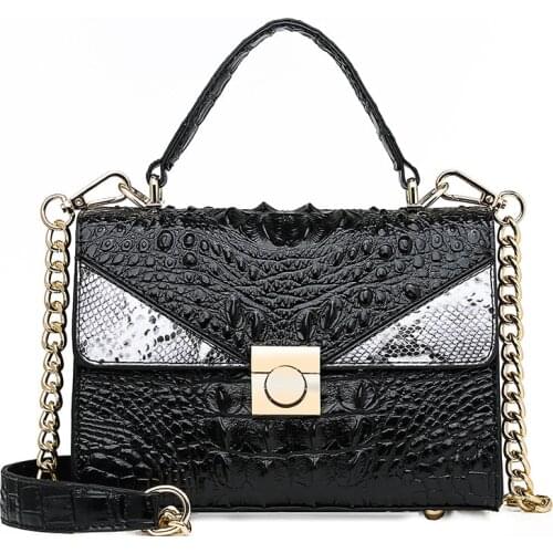 New Arrivals Crocodile Pattern Leather crossbody bags designer purse famous brand luxury handbags for women sac a main femme