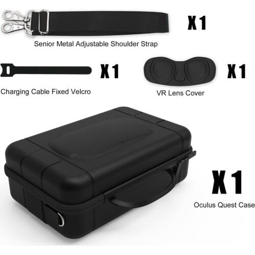 Portable VR Gaming Headset Touch Controllers Storage Bag for Oculus Quest VR Accessories Large Capacity Travel Carrying Case